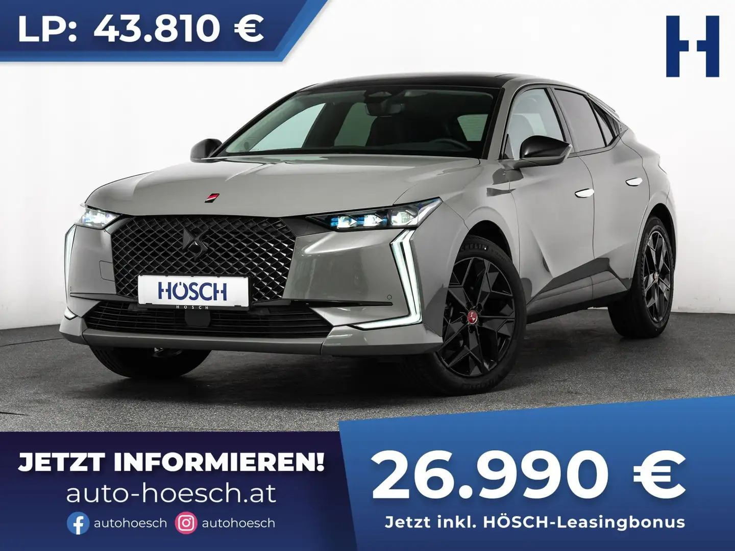 DS Automobiles DS 4 PureTech 130 Performance Line+ HEAD-UP PANO ACC Grau - 1
