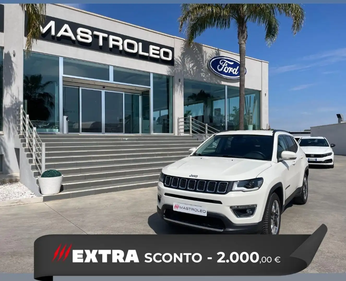 Jeep Compass Compass 1.6 mjt Limited 2wd 120cv ,Km Certificati Blanc - 1