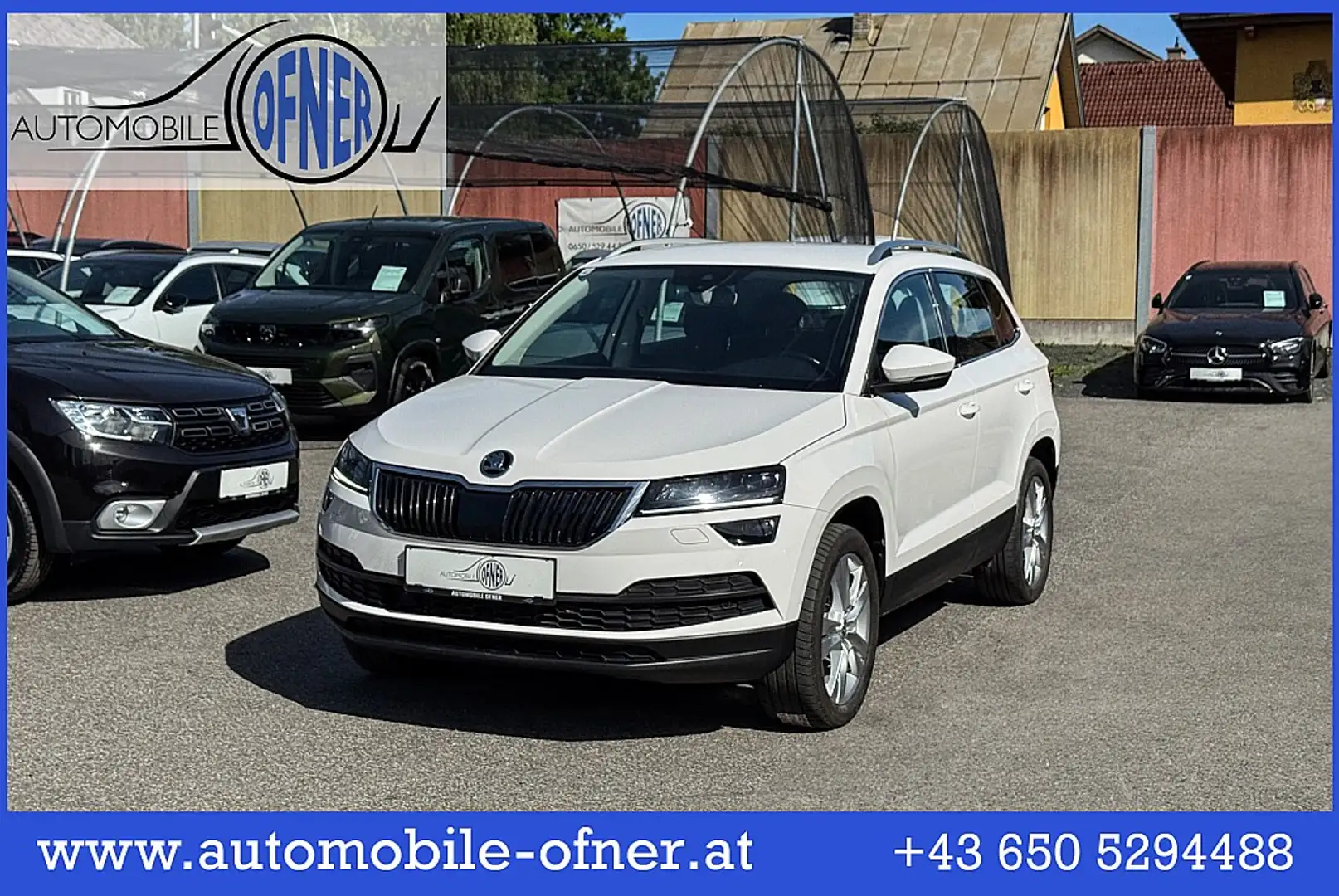 Skoda Karoq 2,0 TDI SCR 4x4 Style 125 DSG 8xAlu LED PDC Nav... Weiß - 1