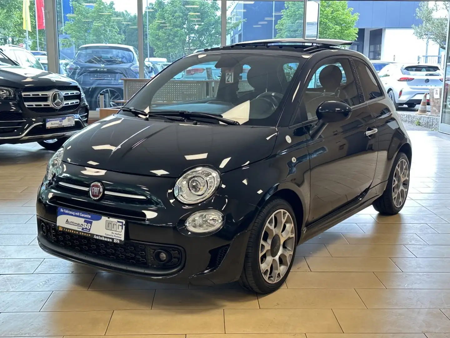 Fiat 500 Google-Edition*Panorama*digt.Cockpit*Navi Schwarz - 1