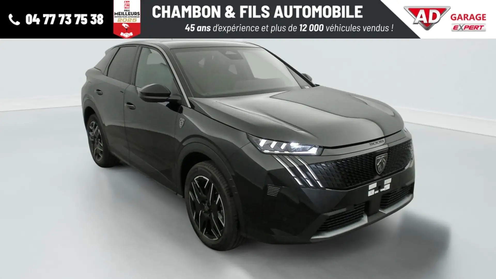 Peugeot 3008 Hybrid 145 e-DCS6 GT Gris - 1
