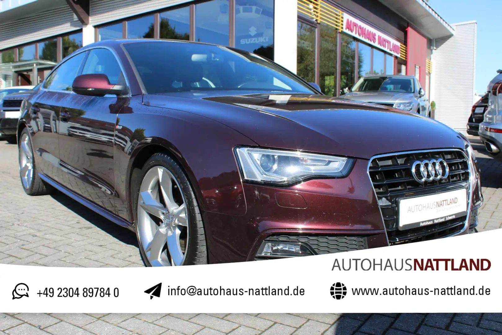 Audi A5 2.0 TFSI S-Line Navi Xenon Leder Violett - 1