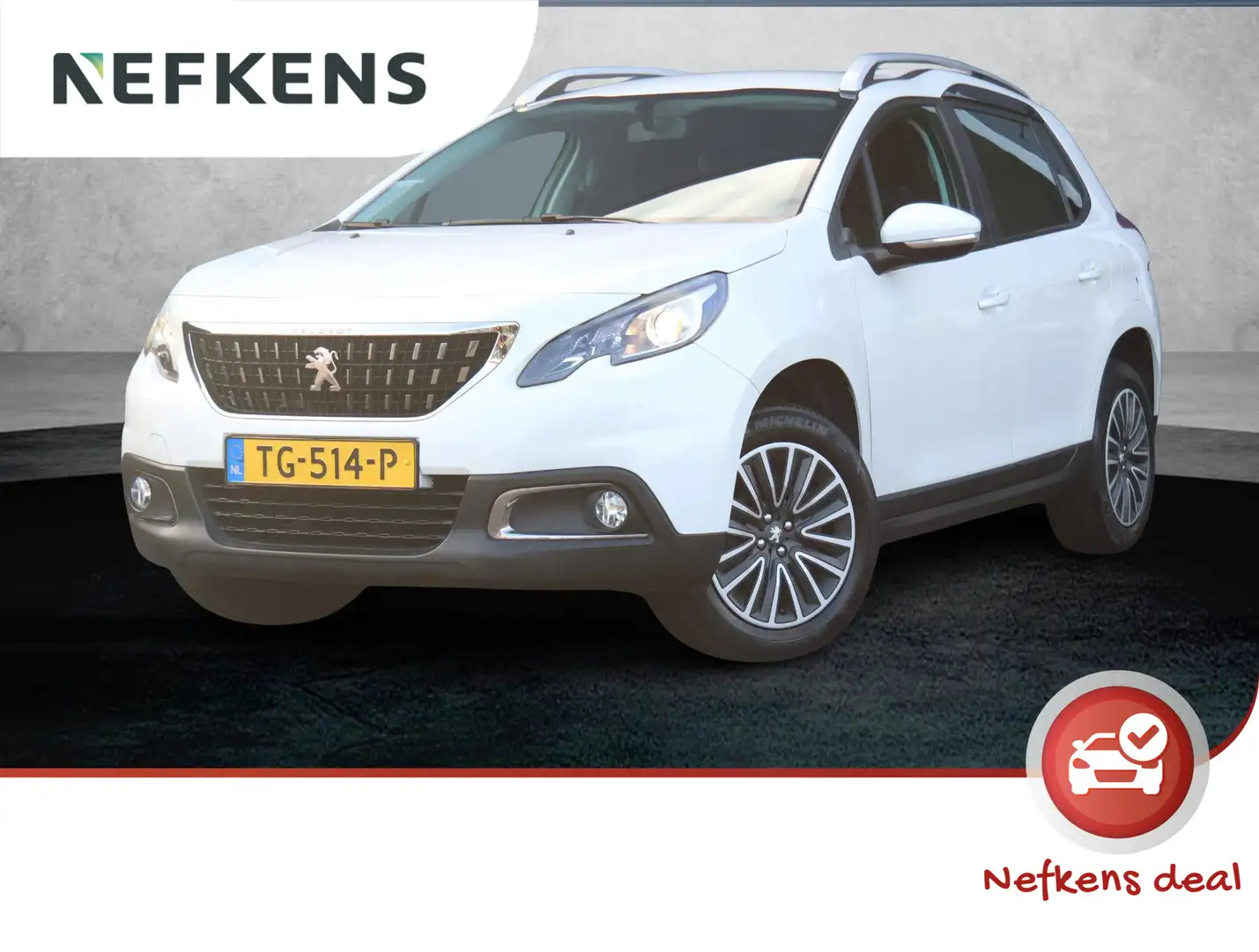Peugeot 2008 1.2 PureTech Blue Lion Lage KM! | Parelmoer | Park Wit - 1