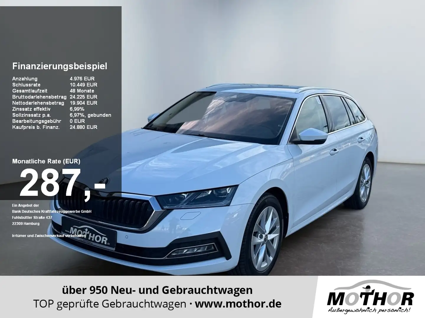 Skoda Octavia Combi Style 1.5 TSI Head-Up Display Weiß - 1