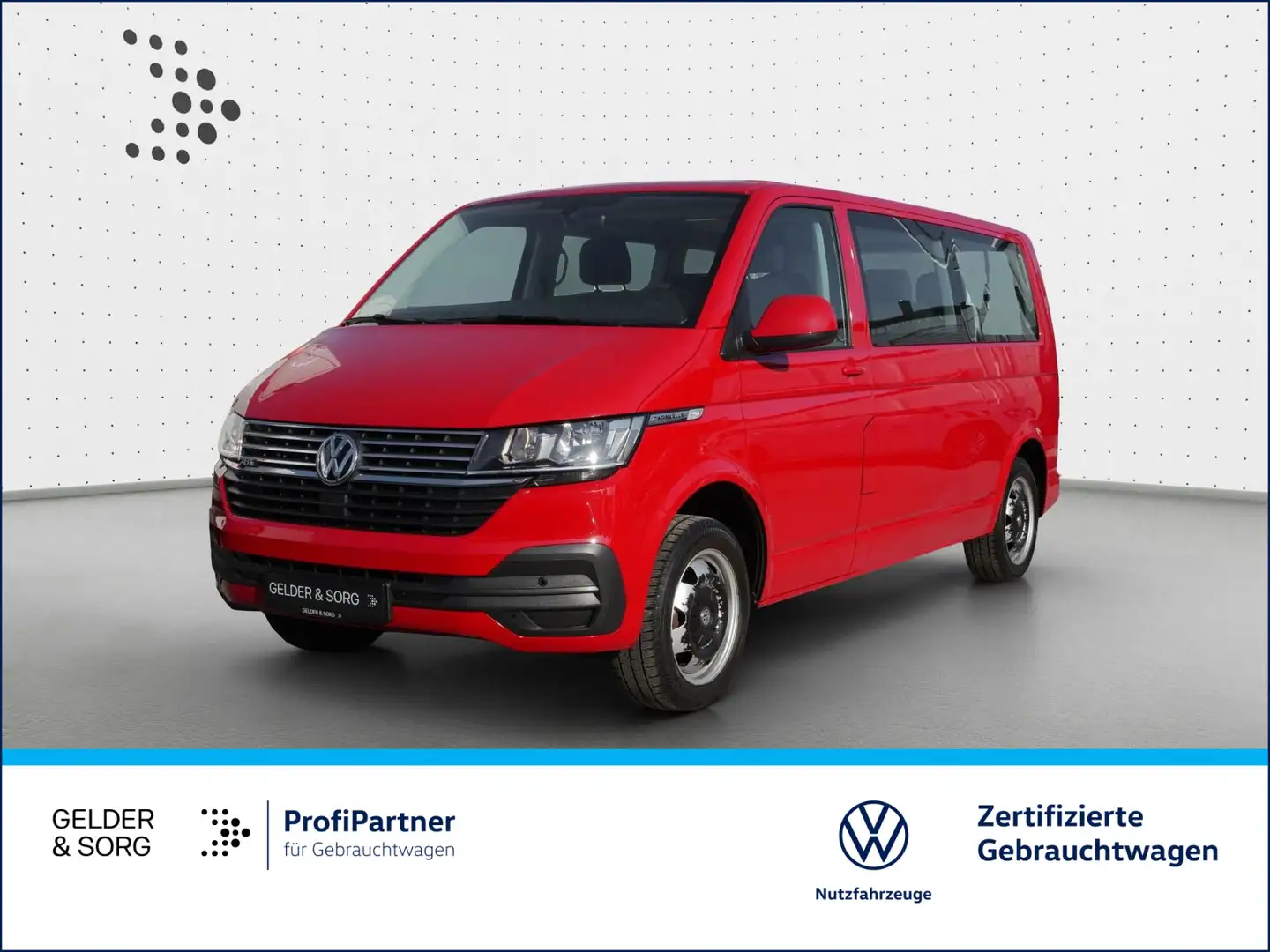 Volkswagen T6.1 Caravelle Comfortline ABTe LR 8Sitze*DAB+ Rojo - 1
