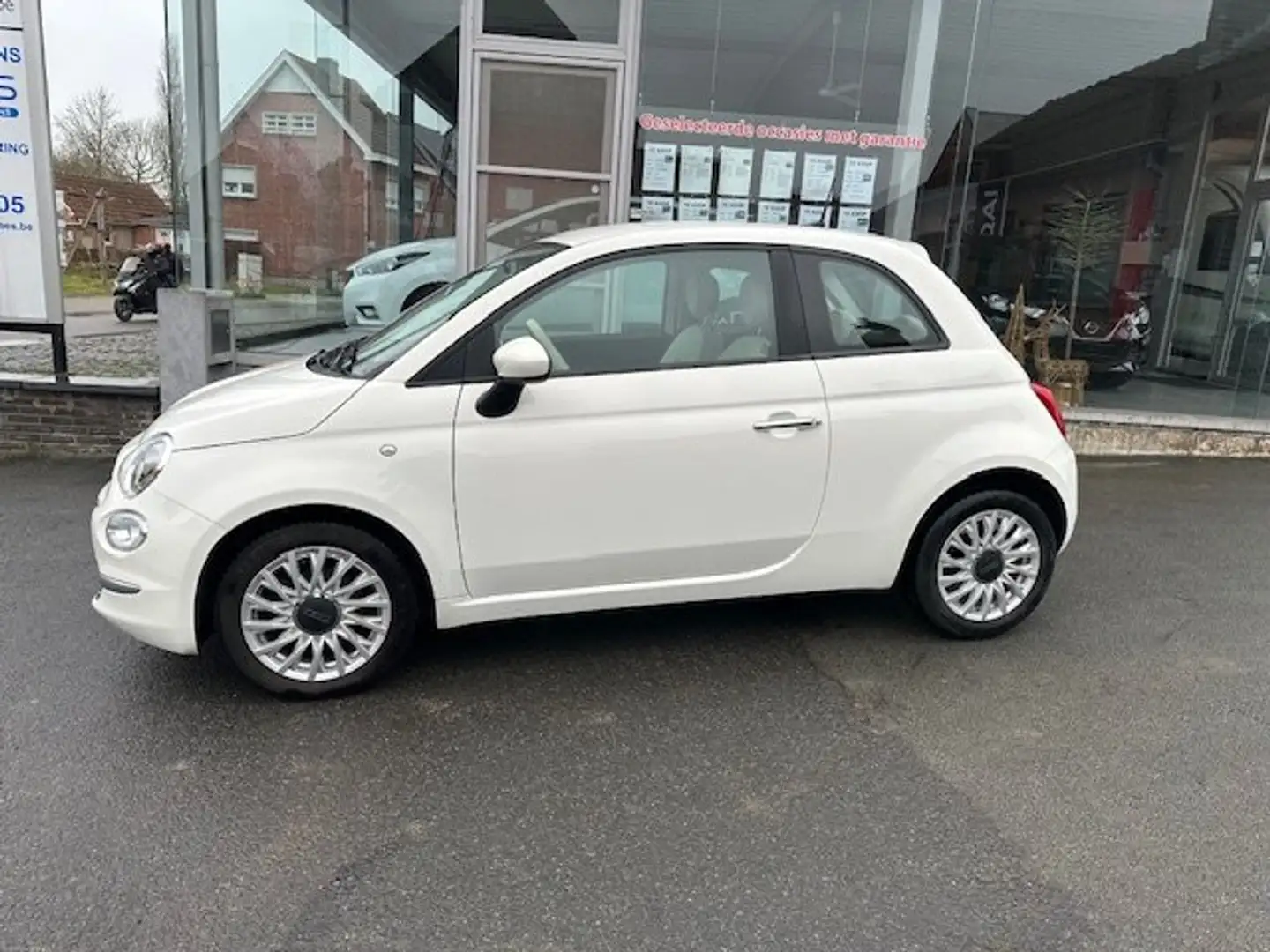 Fiat 500 1.2i Lounge (EU6d-TEMP) HYBRIDE Wit - 2
