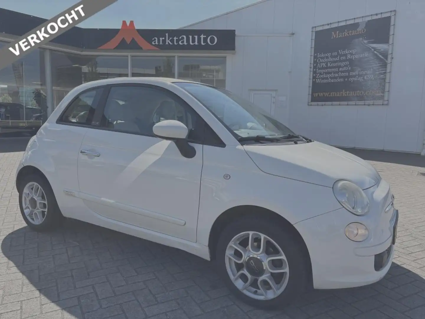 Fiat 500C 1.2 Pop Bluetooth Parkeersensoren VERKOCHT Wit - 1