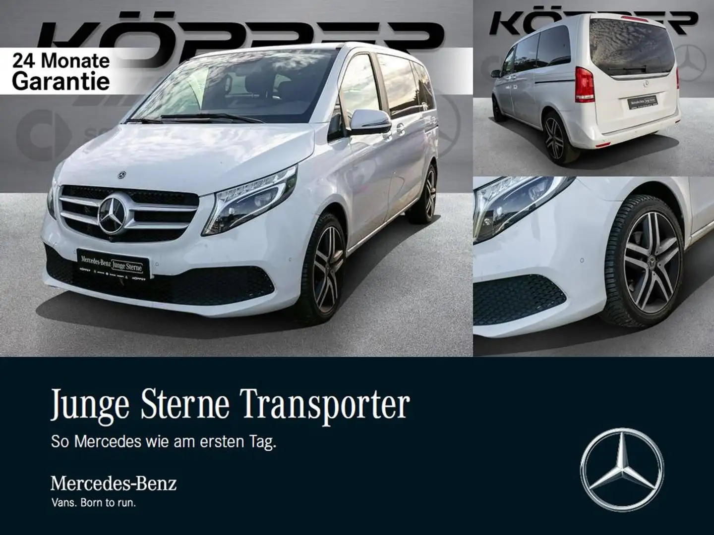 Mercedes-Benz V 300 d 4M AVANTGARDE EDITION K Allrad AHK Leder Weiß - 1
