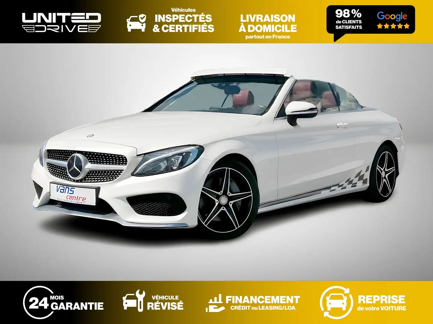 Mercedes-Benz C 300 Coupé 245CV 7G-Tronic Blanc - 1
