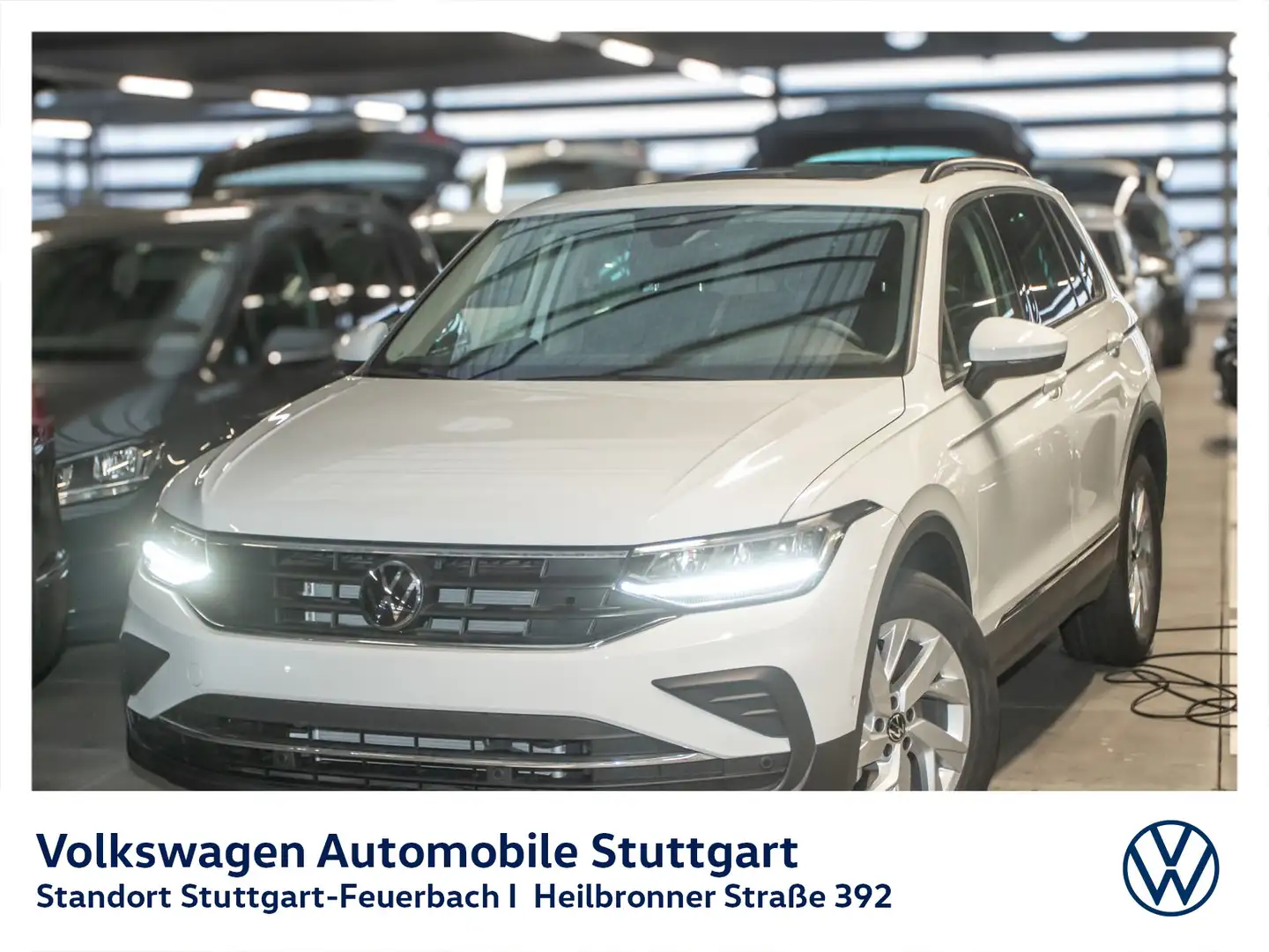 Volkswagen Tiguan 2.0 TSI Life DSG Navi AHK P-Dach Bianco - 2