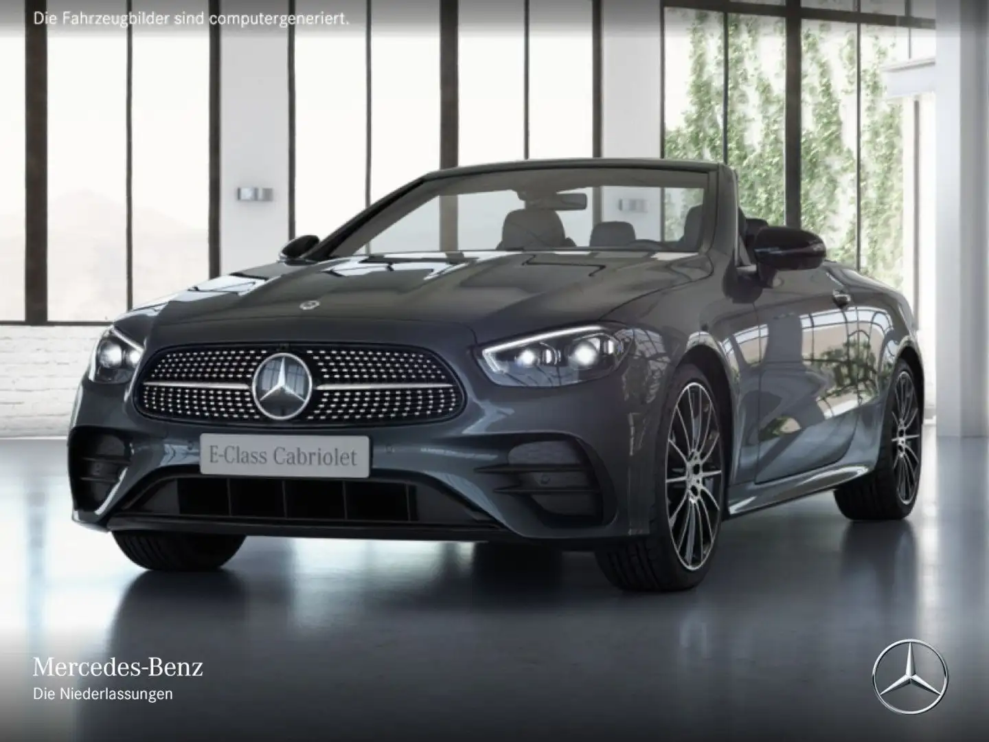 Mercedes-Benz E 450 Cabrio 4M AMG+NIGHT+360+MULTIBEAM+FAHRASS+9G Grau - 2