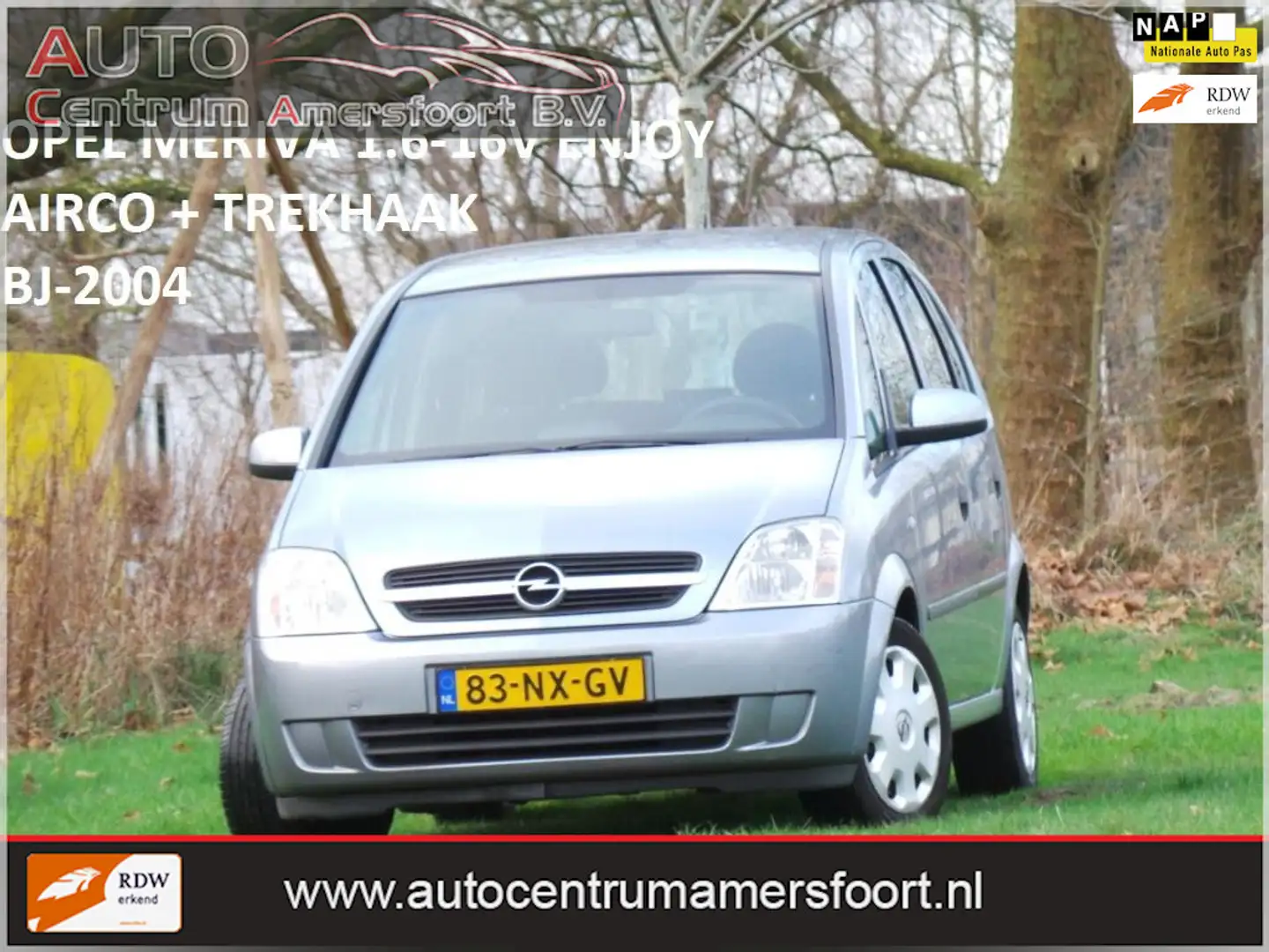 Opel Meriva 1.6-16V Enjoy ( AIRCO + INRUIL MOGELIJK ) Grijs - 1