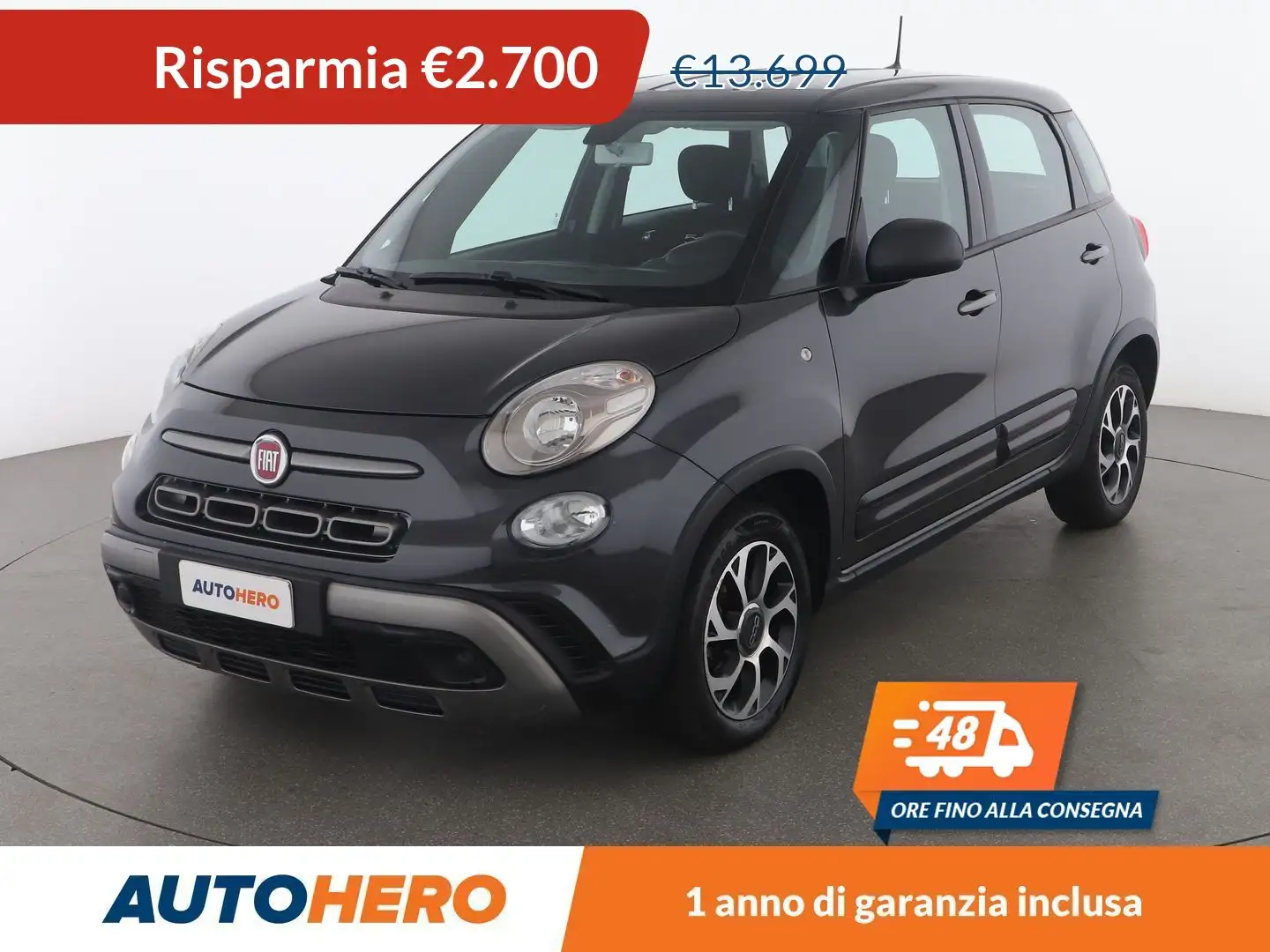 Fiat 500L 1.4 City Cross 95 CV Šedá - 1