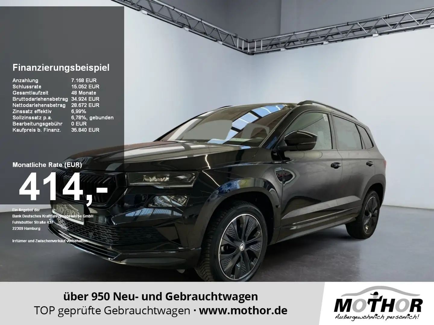 Skoda Karoq Sportline 1.5 TSI DSG ACC 4xSHZ TWA LMF Noir - 1