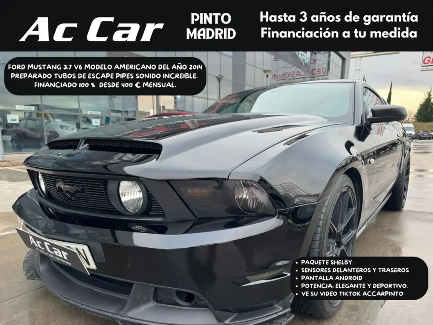 Ford Mustang Fastback 5.0 Ti-VCT GT Aut. Noir - 1