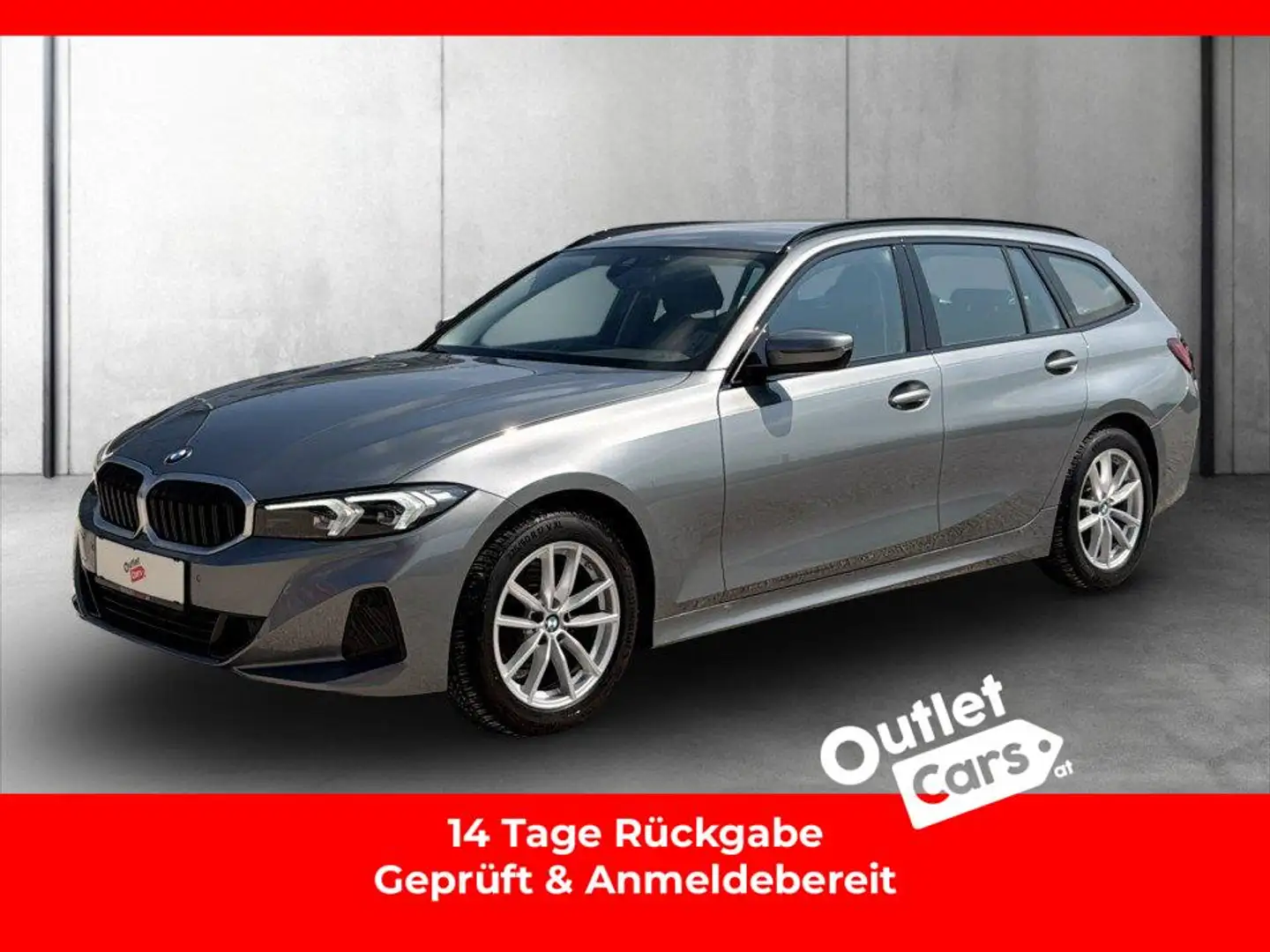 BMW 316 d Touring ASSIST+LED+LEDER+RADAR+Virtual+LM Grau - 1