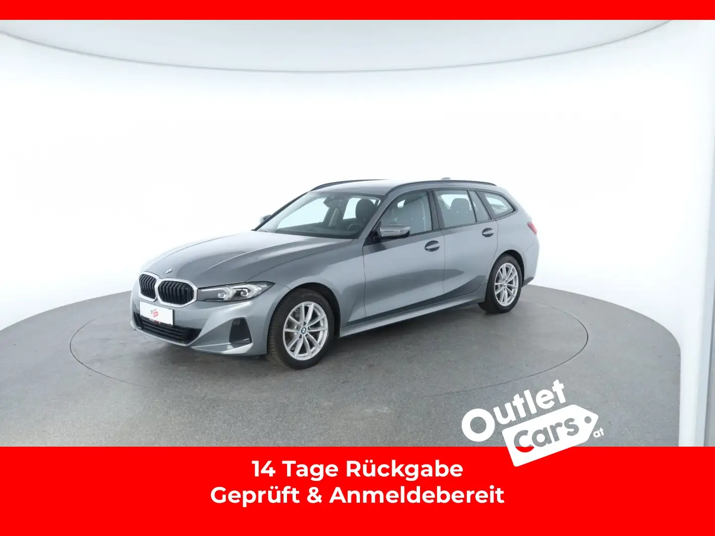 BMW 316 d 48 V Touring Aut. ACC AUT Facelift KlimaA Grau - 1