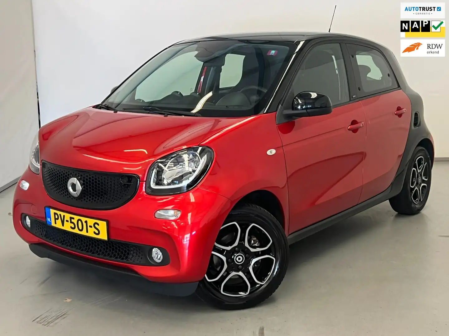 smart forFour 1.0 Turbo Prime / 1e eig / Leder / Navi / Stoelver Rood - 1