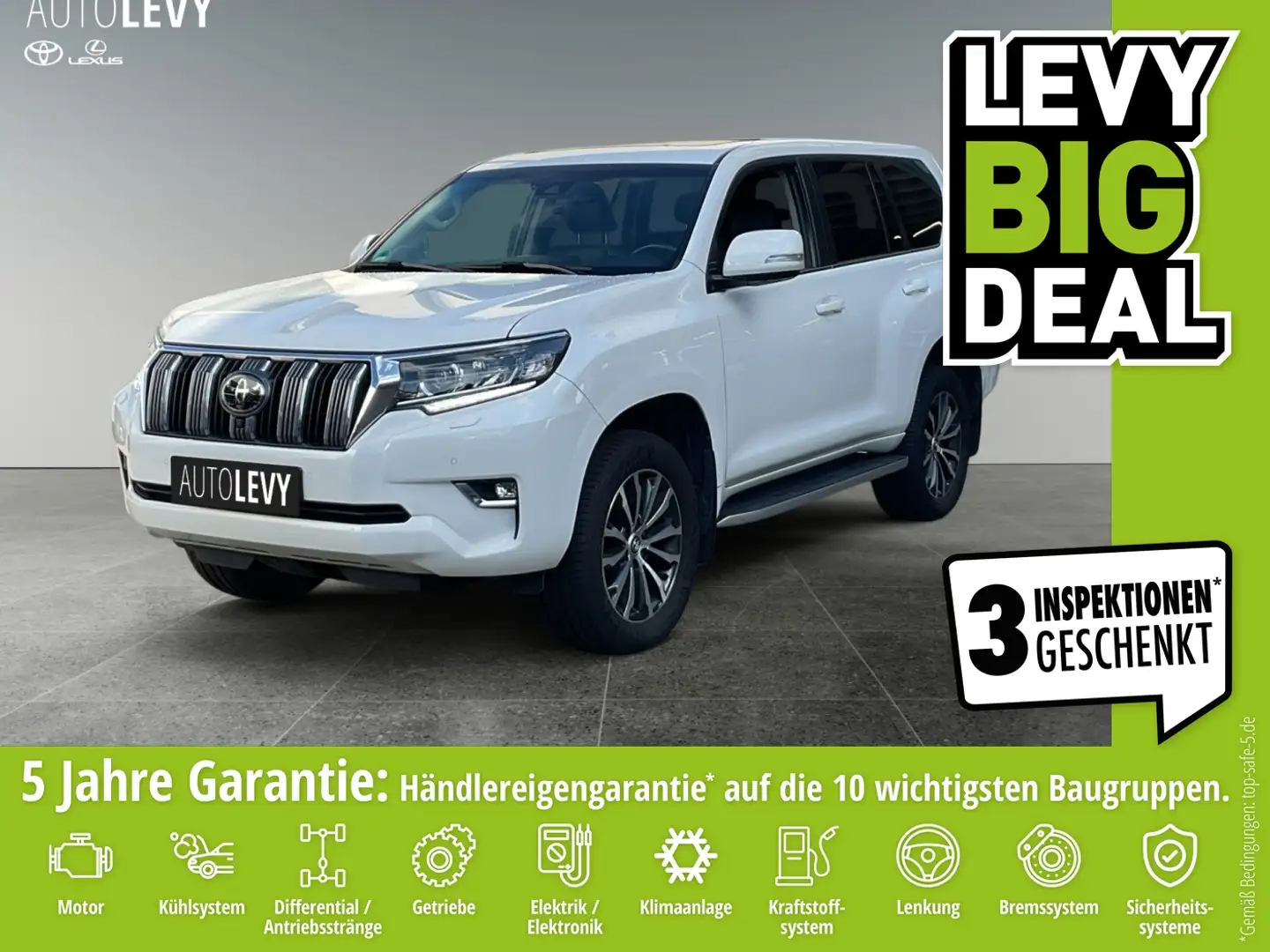 Toyota Land Cruiser 2.8 TEC-Edition +Navi+Pano+SHZ+360°+ Blanc - 1