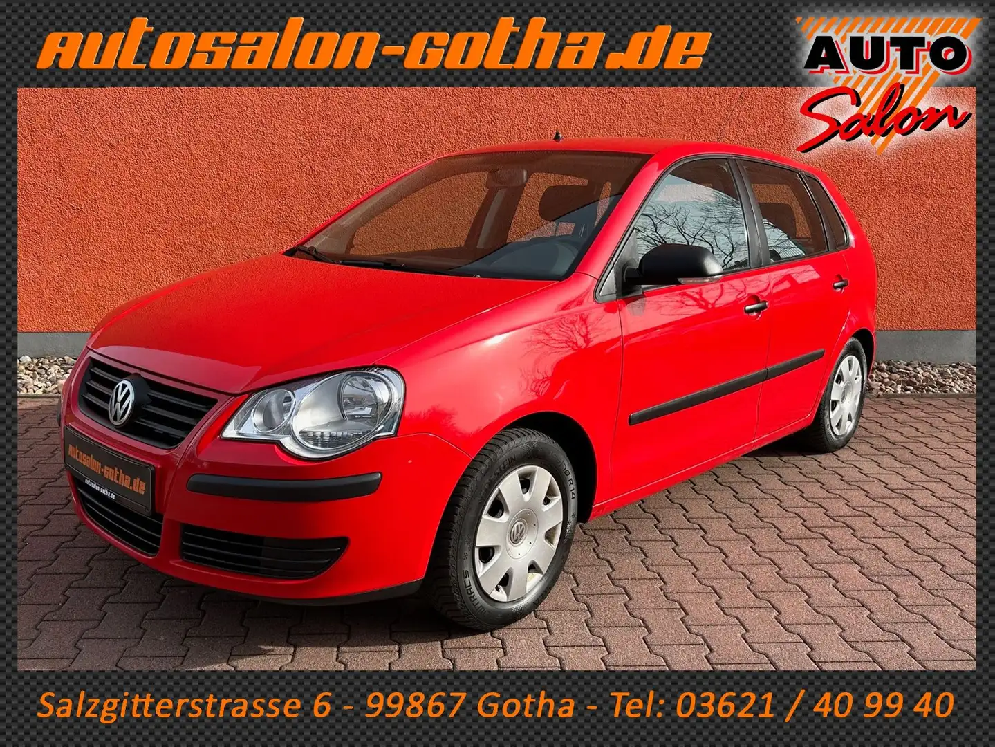 Volkswagen Polo IV Trendline 2.Hand+TÜVneu Servicegepflegt Rosso - 1