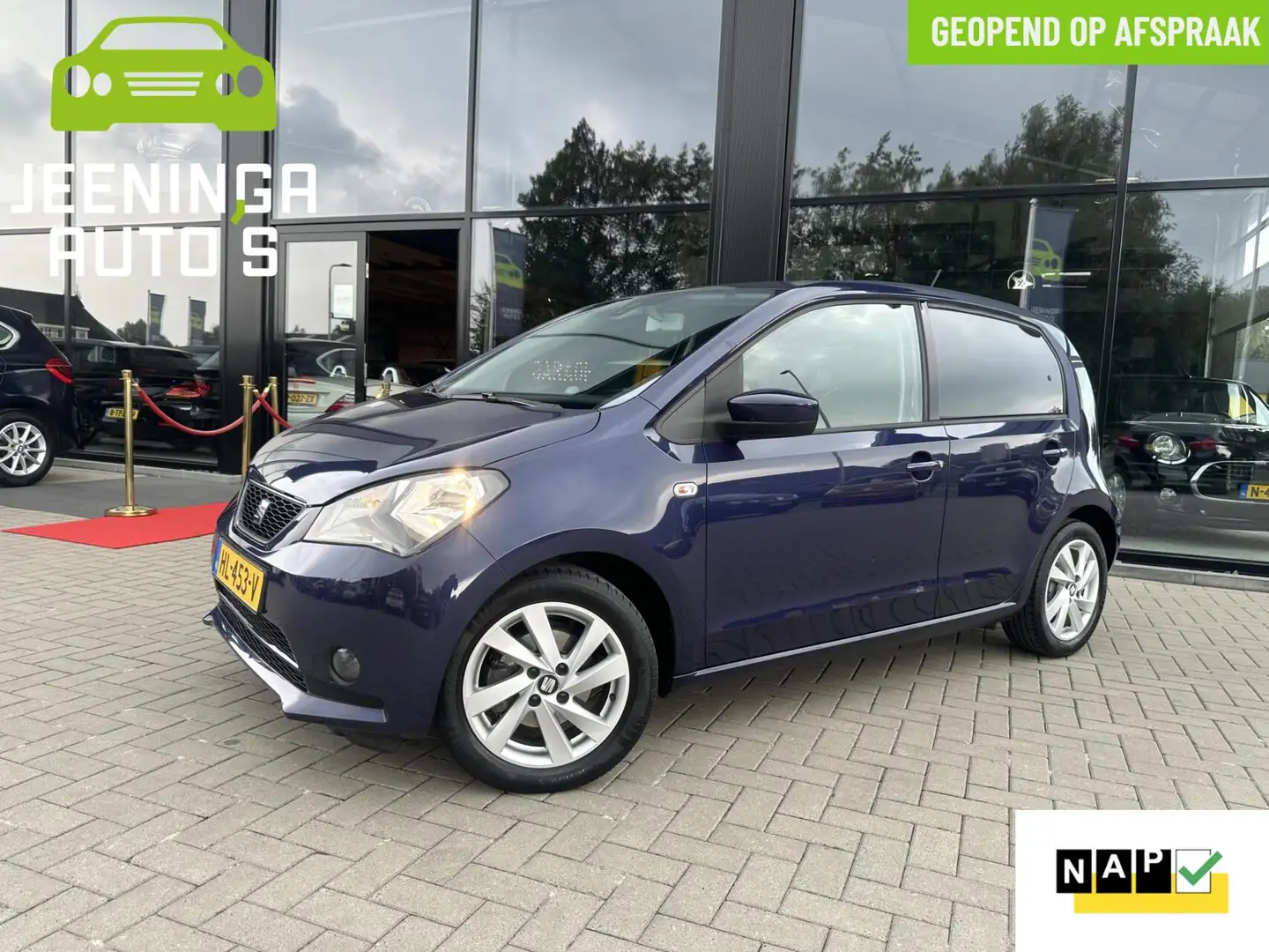 SEAT Mii 1.0 Sport Connect|Airco|Cruise|NAP Bleu - 1
