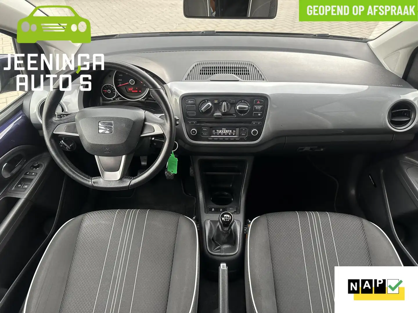 SEAT Mii 1.0 Sport Connect|Airco|Cruise|NAP Bleu - 2
