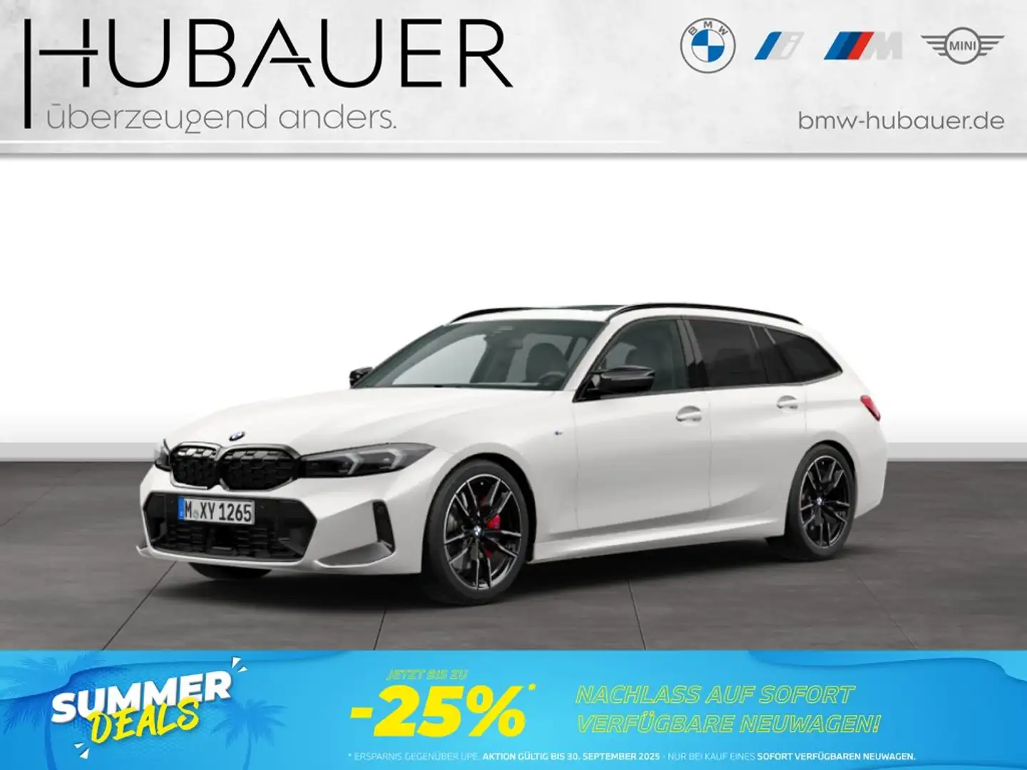 BMW 340 M340d xDrive Touring [HUD, ACC, AHK, GSD, 19" LMR] Weiß - 1