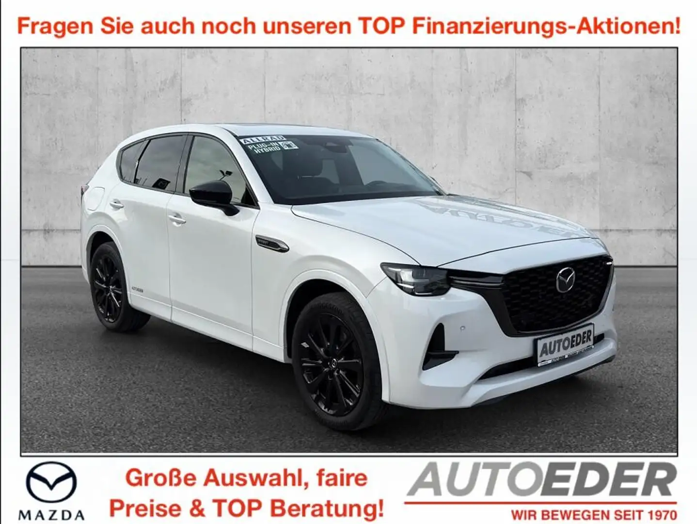 Mazda CX-60 2.5L e-SKYACTIV PHEV AWD HOMURA Aut. Weiß - 1