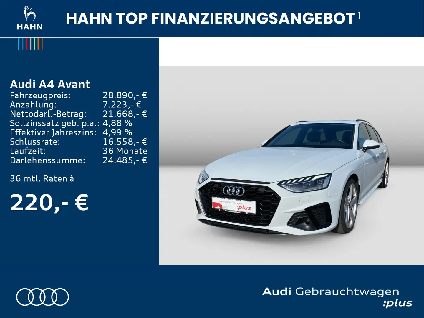 Audi A4 40TDI S-Line S-Trc B&O Matrix Pano Blanc - 2