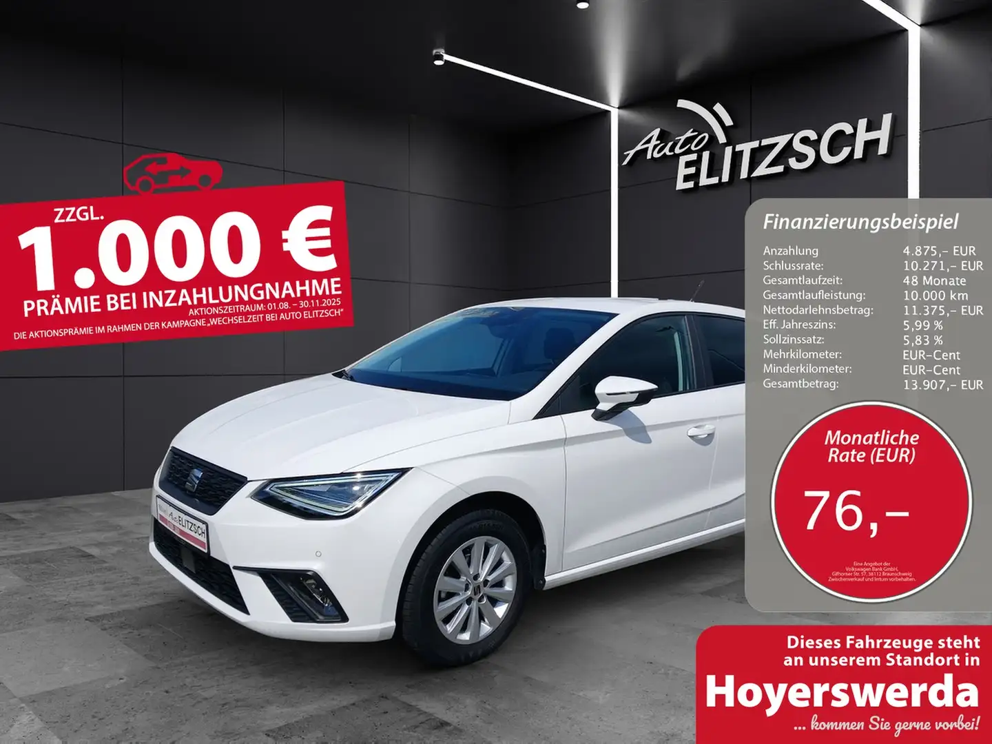 SEAT Ibiza TSI Style LED AID GRA RFK SH LM Weiß - 1