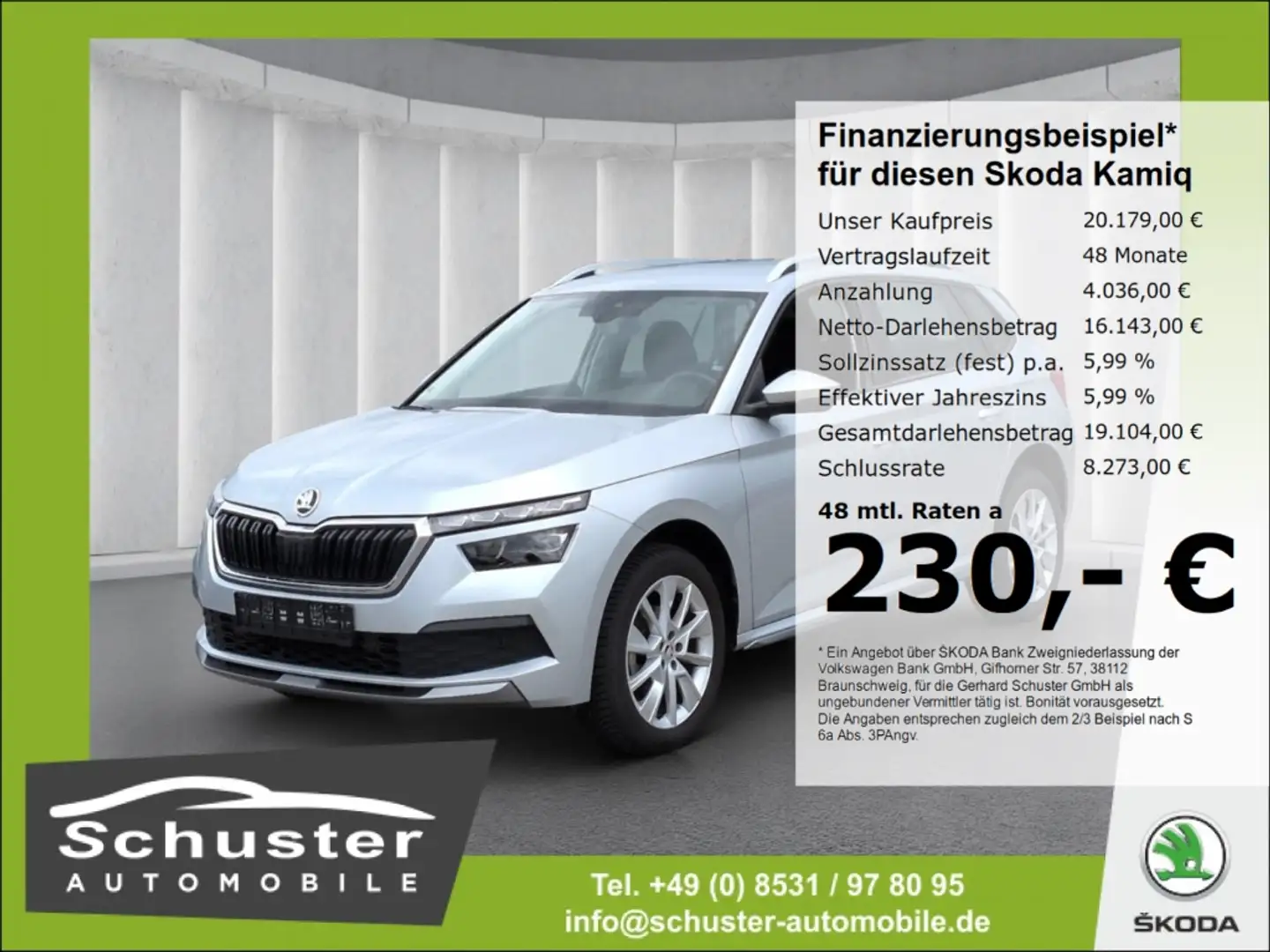 Skoda Kamiq Style 1.0TSI*DSG LED digCock el.Sitz+Heckk Silber - 1