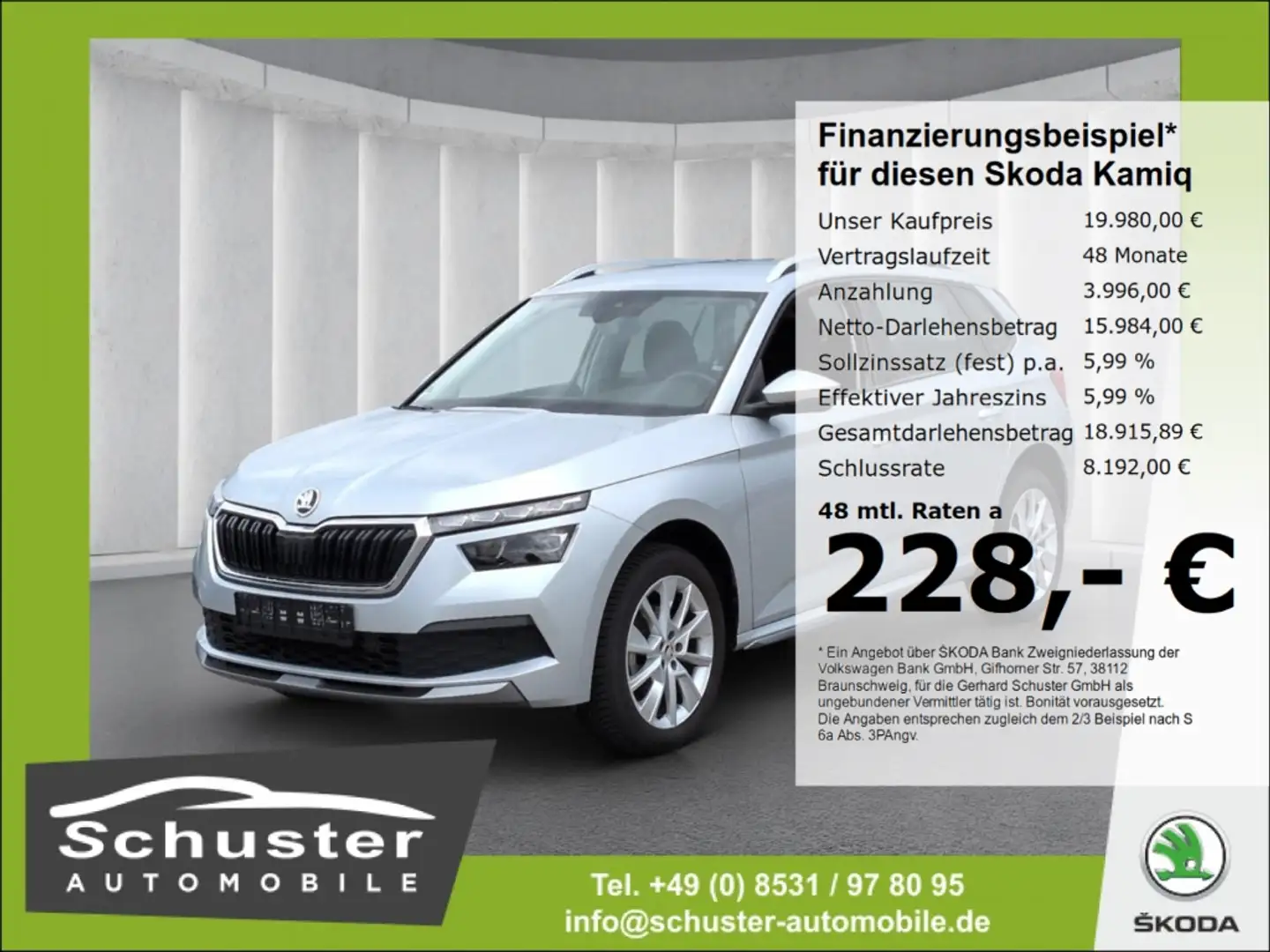 Skoda Kamiq Style 1.0TSI*DSG LED digCock el.Sitz+Heckk Silber - 1