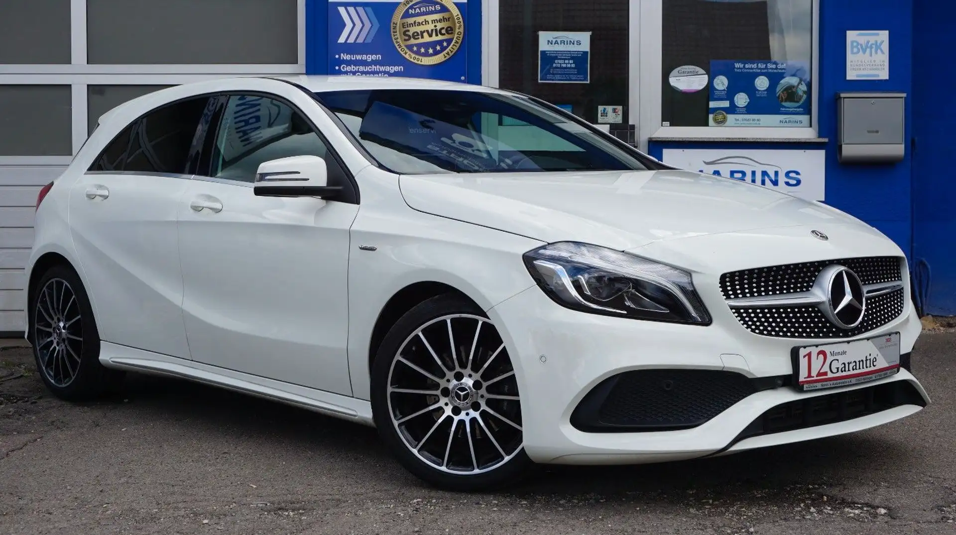 Mercedes-Benz A 200 AMG Line Navi Teilleder Klima Kamera Білий - 2