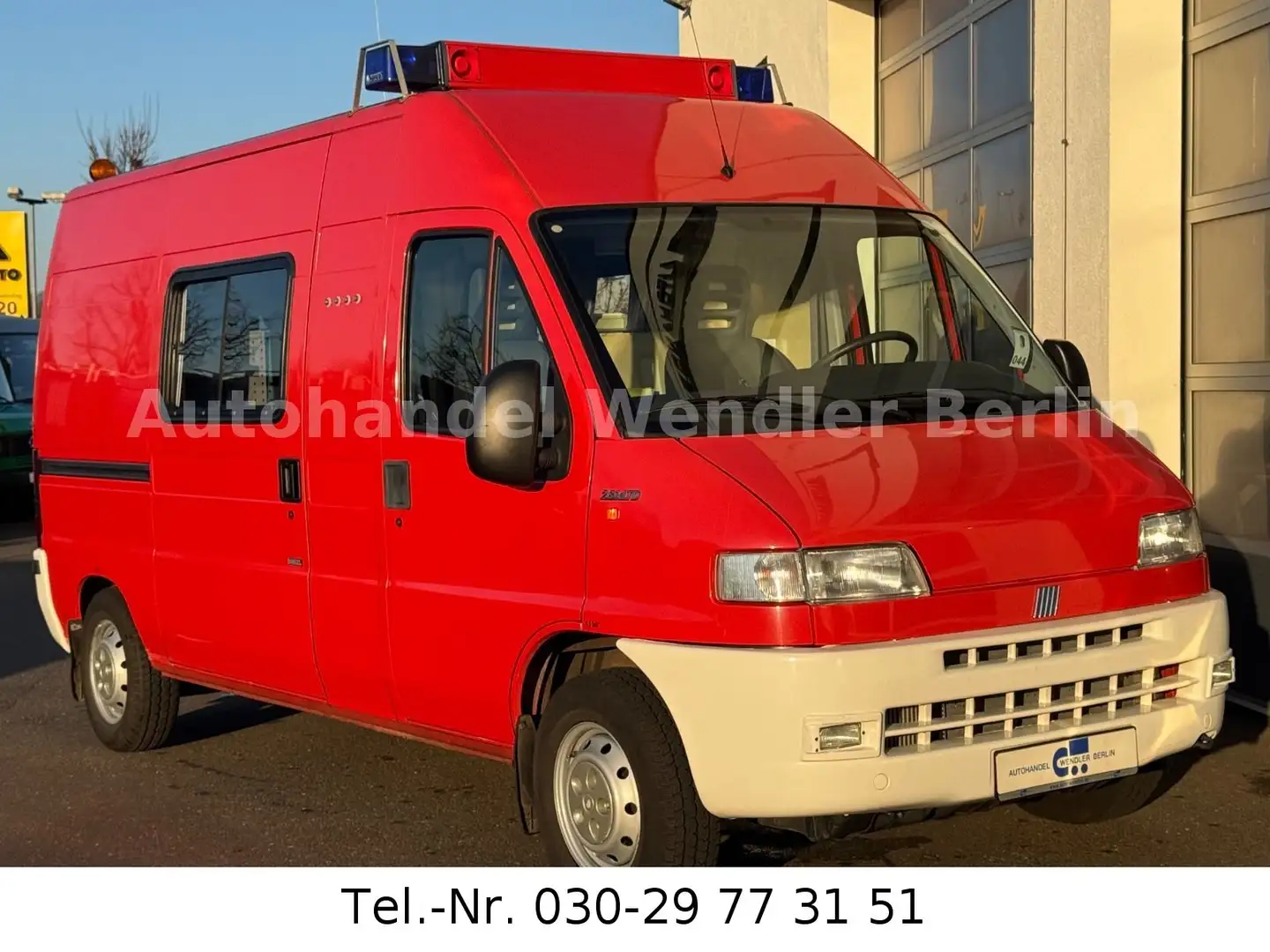 Fiat Ducato 230L 4x4 Dangel Sperre 4 Sitzer orig15tkm Rouge - 1