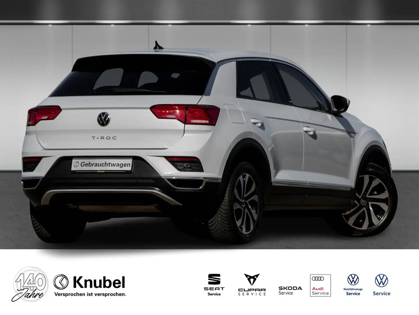 Volkswagen T-Roc ACTIVE 1.0 TSI LED/Nav.Vorb./ACC/RearView Weiß - 2