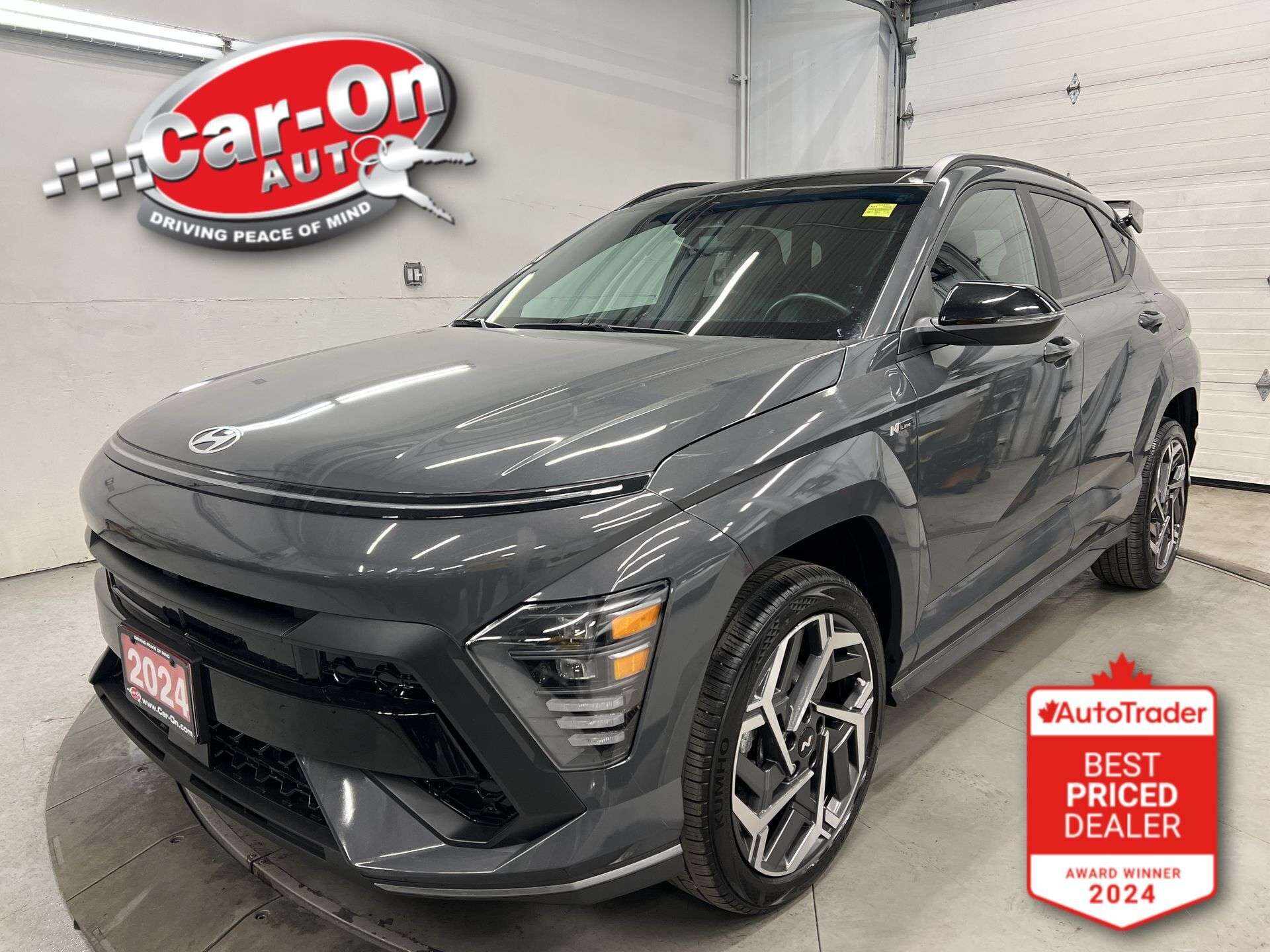 Gray 2024 Hyundai Kona N Line AWD SUV / Crossover All-Wheel Drive Automatic