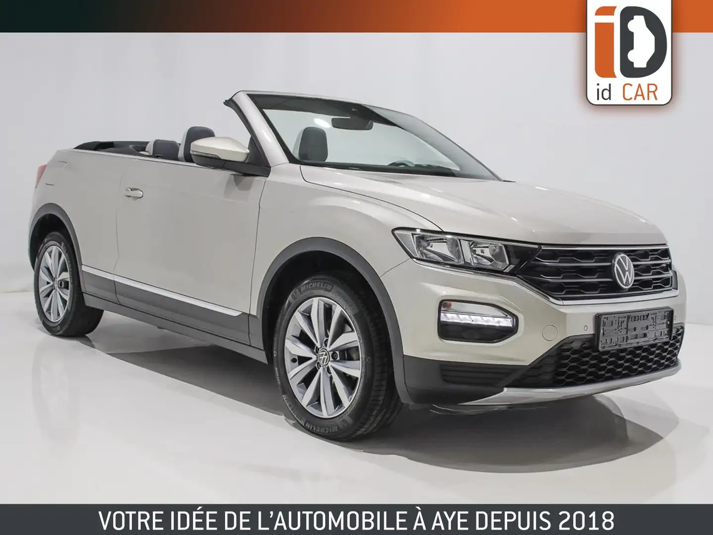 Volkswagen T-Roc 1.5 TSI 150 DSG STYLE CUIR GPS ACC RADAR JA17 Beige - 1