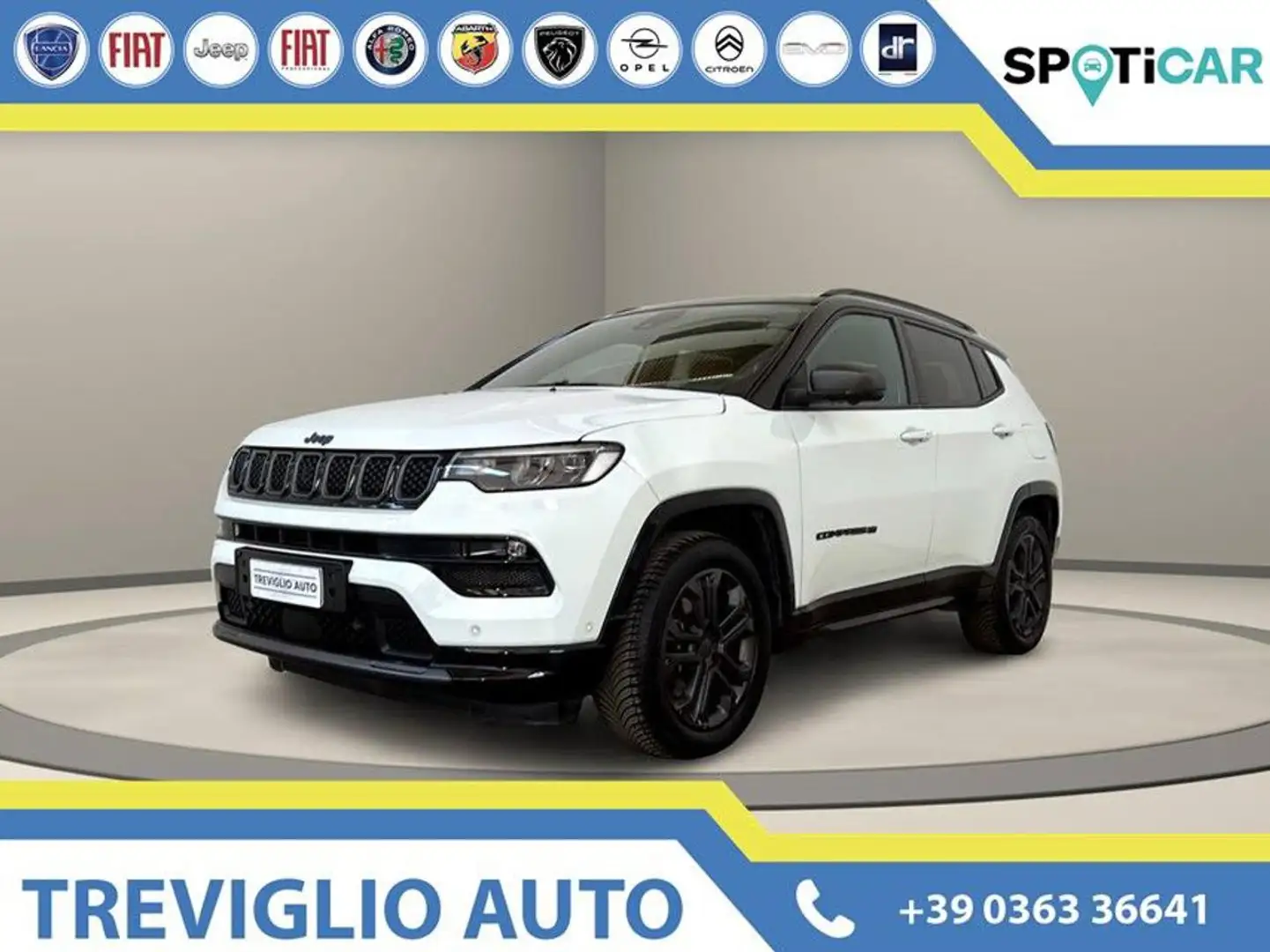 Jeep Compass 1.3 Turbo T4 190 CV PHEV AT6 4xe 80° Anniversario Bianco - 1