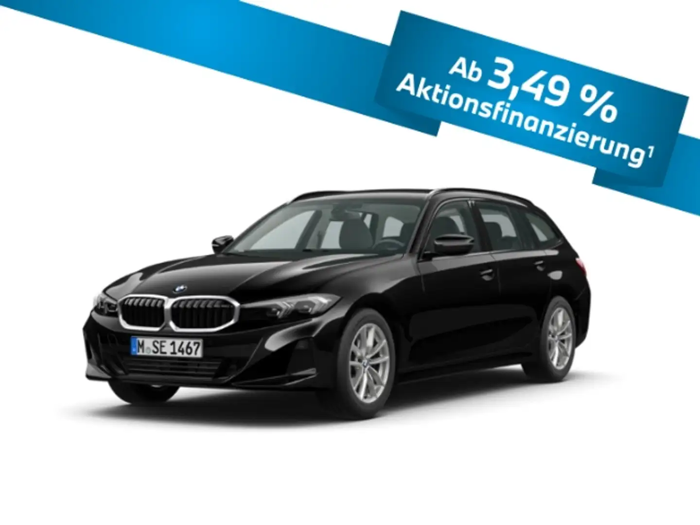 BMW 318 d Touring Aut. LED Widescreen Kamera AHK LC+ Schwarz - 1