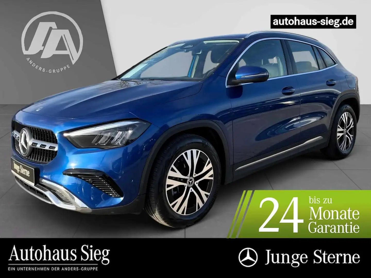 Mercedes-Benz GLA 220 d 4M Progressive Adv+MBUX+LED+Kamera+AHK Blau - 1