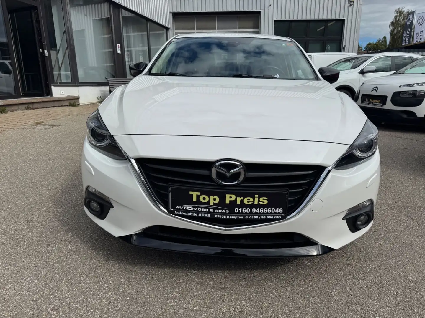 Mazda 3 Lim 2,0 Sports-Line Tüvneu 1hand Euro 6 Leder Weiß - 2