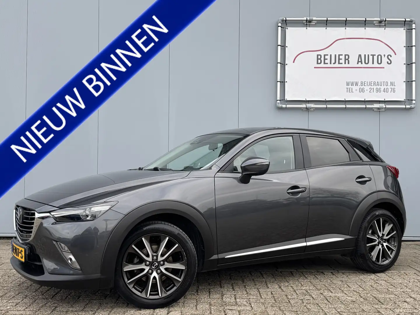 Mazda CX-3 2.0 SkyActiv-G 120 GT-M Camera/Navi/Bluetooth/Stoe Grijs - 1