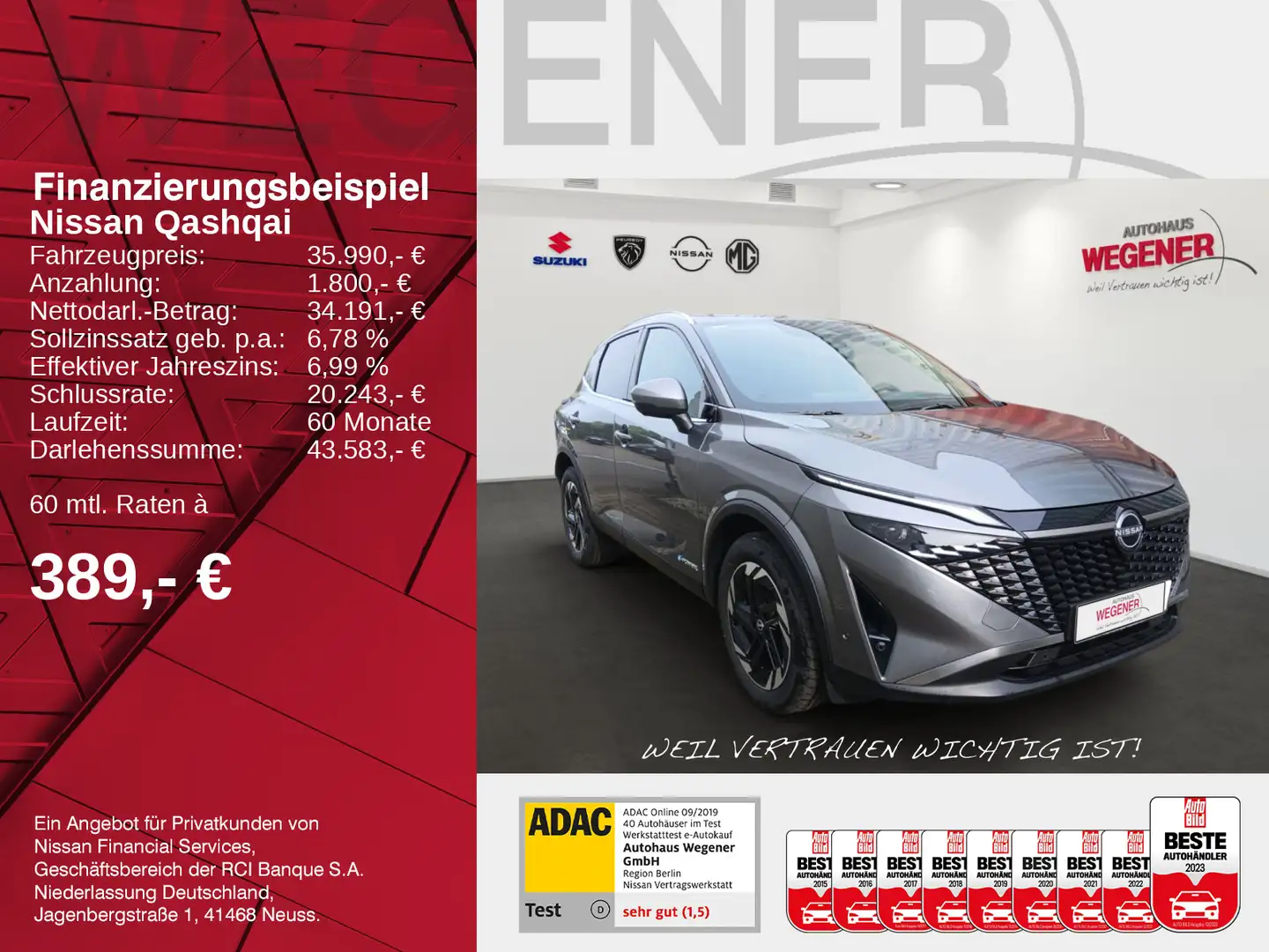 Nissan Qashqai QASHQAI N-CONNECTA e-POWER 190 PS Winter Komfort Gris - 2