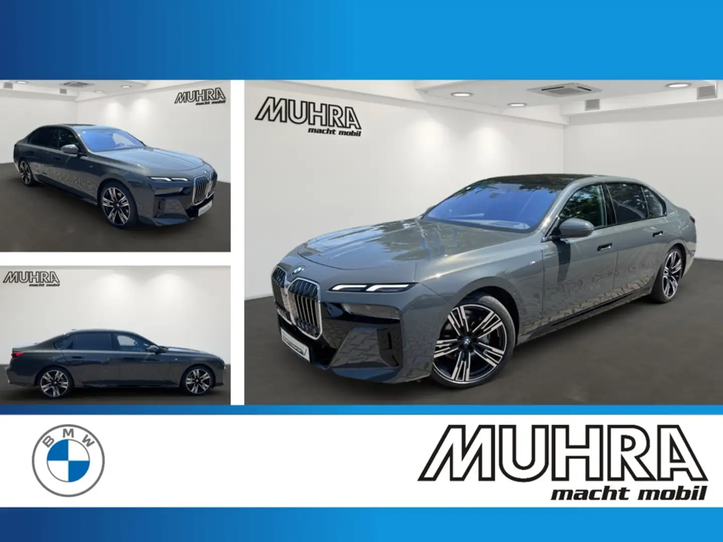 BMW 740 d xDrive M Sport 21" Pano Sky Fond TV Sthzg. Gris - 1