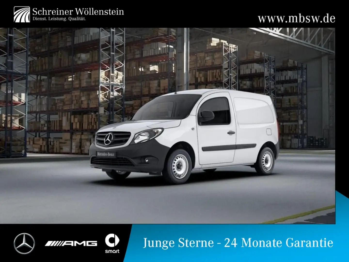 Mercedes-Benz Citan 108 CDI KA L *Klima*3-Sitze*AHK* Weiß - 1