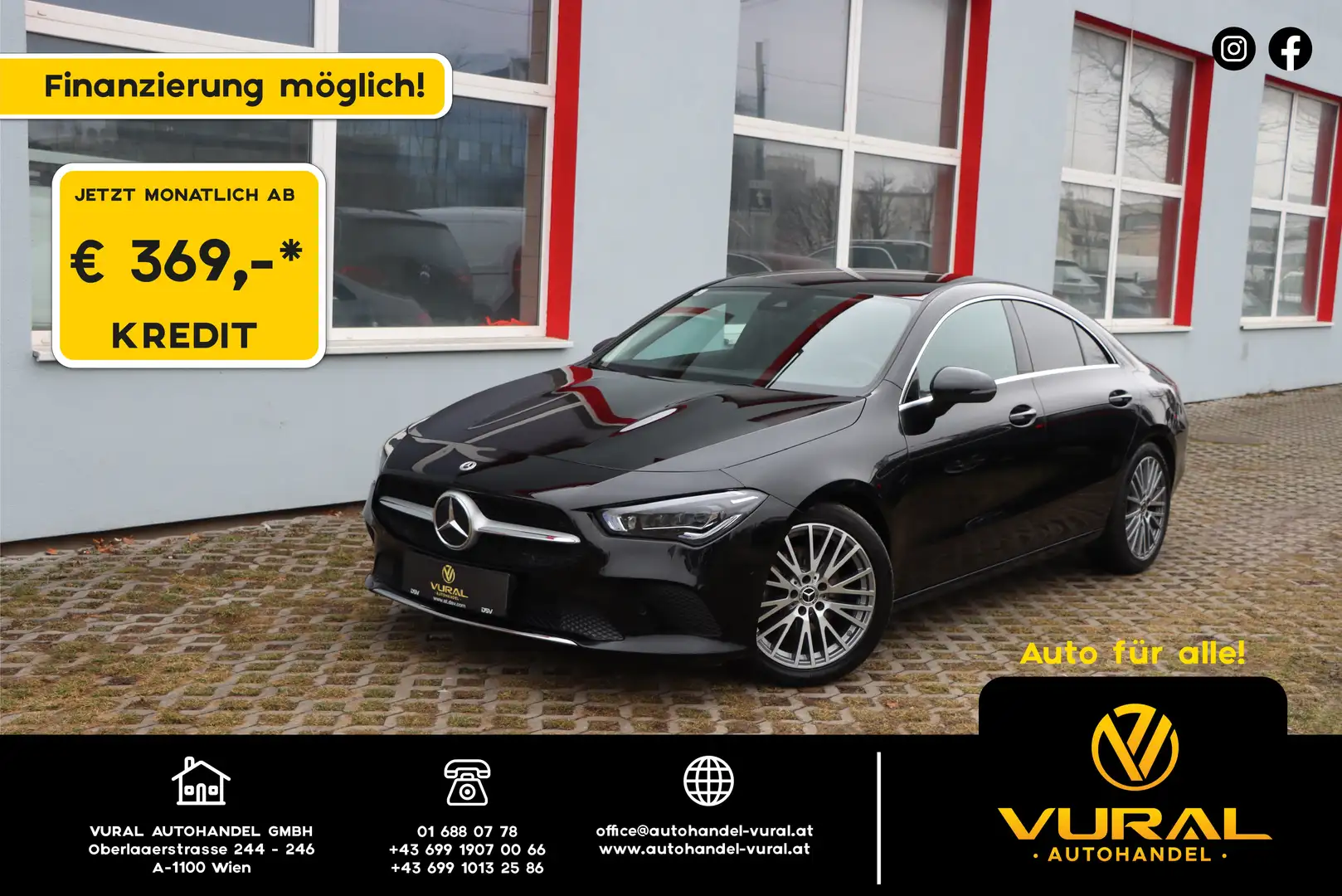 Mercedes-Benz CLA 200 200d Aut. | LEDER | Multibeam LED | ACC | Ambiente Schwarz - 1