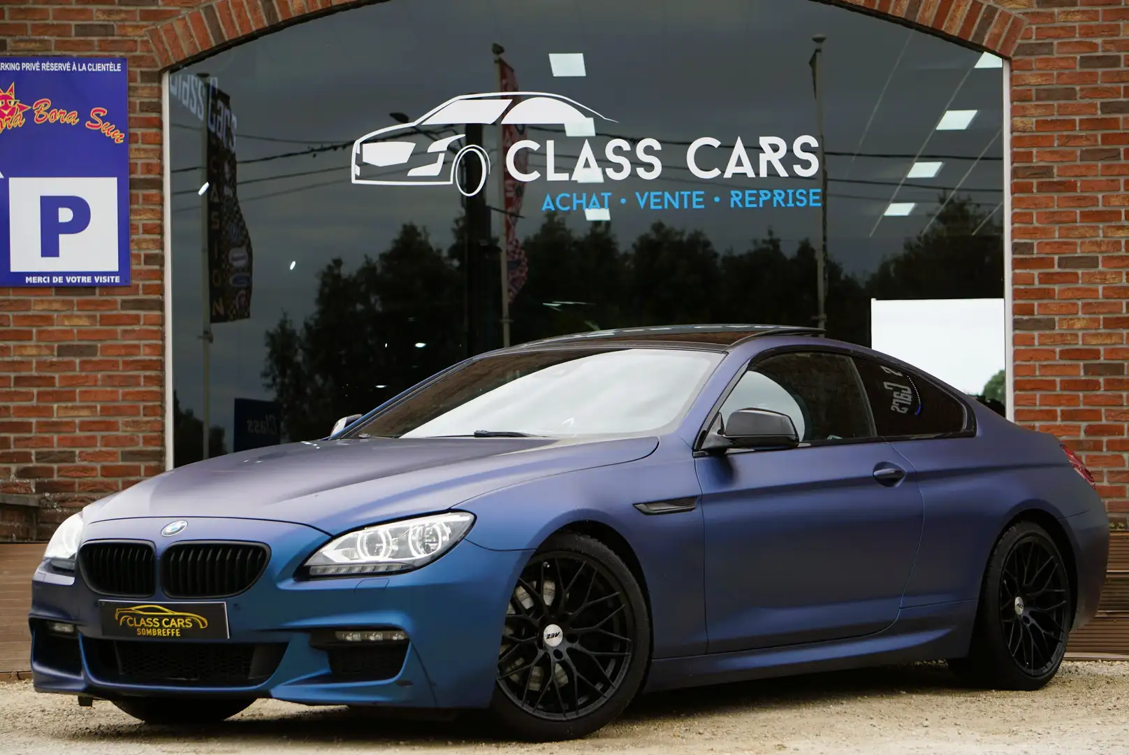 BMW 640 d Coupé PACK-M PANO HEAD-UP NAVI-CAM FULL Blauw - 1