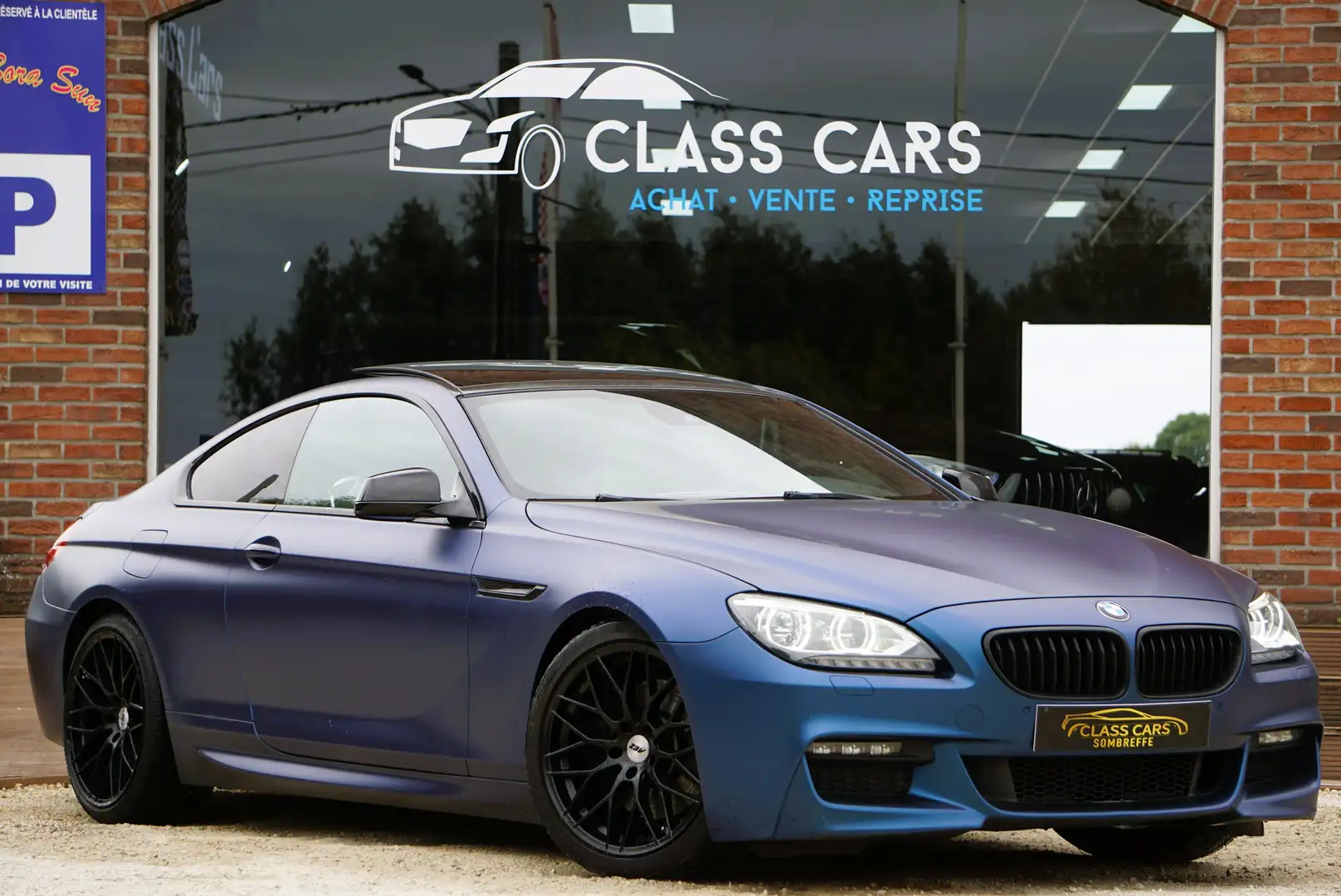 BMW 640 d Coupé PACK-M PANO HEAD-UP NAVI-CAM FULL Blauw - 2