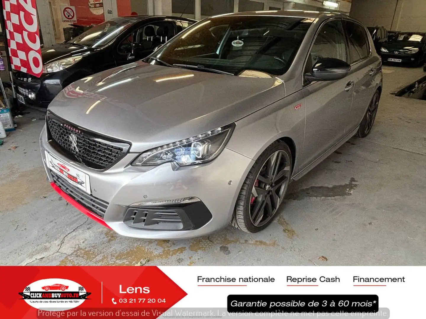 Peugeot 308 GTI 1.6 THP 270 CV / GPS / ANDROID CARPLAY / CLIMATISATION / CAMERA DE RECUL Gris - 1