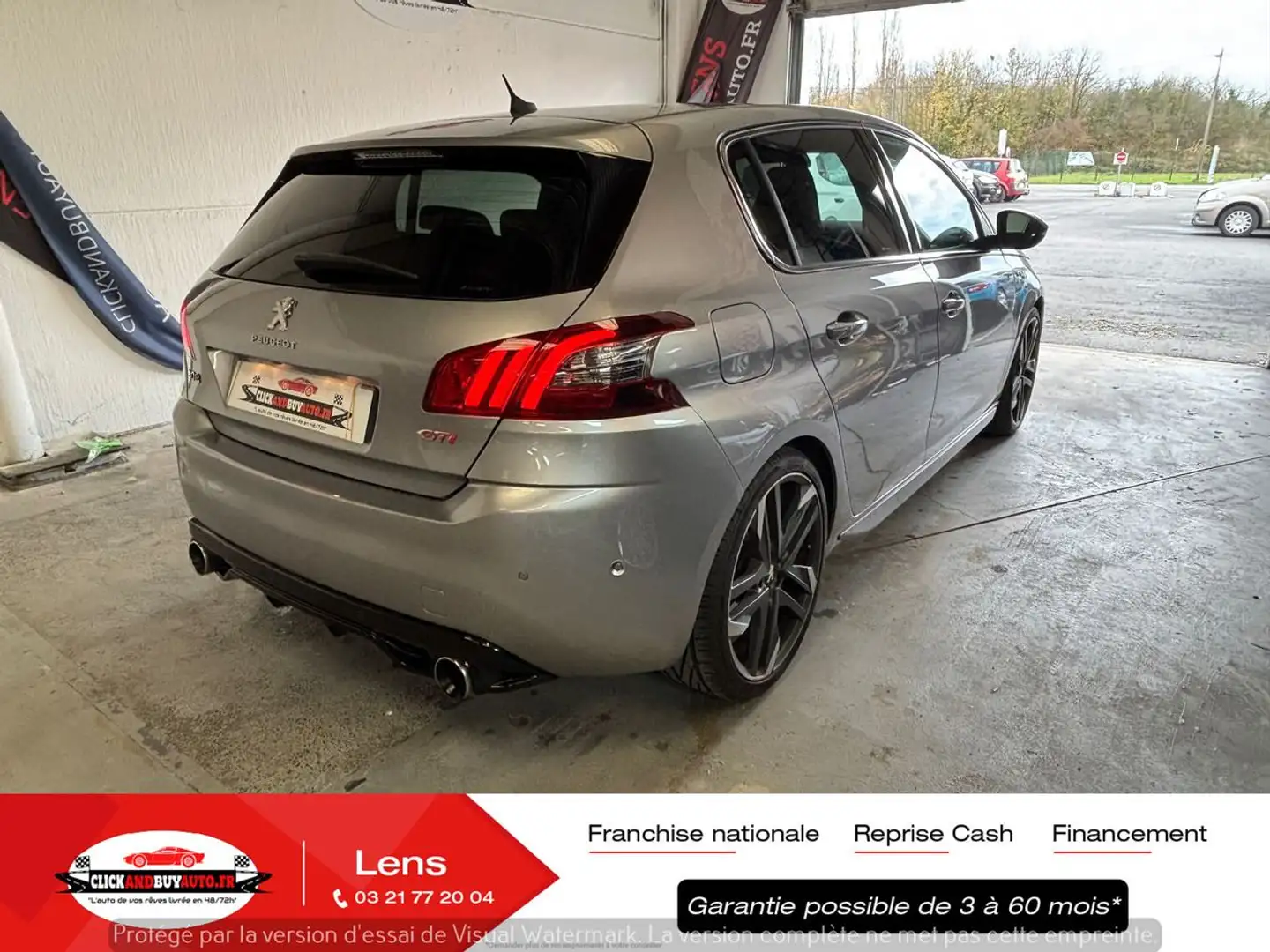 Peugeot 308 GTI 1.6 THP 270 CV / GPS / ANDROID CARPLAY / CLIMATISATION / CAMERA Gris - 2